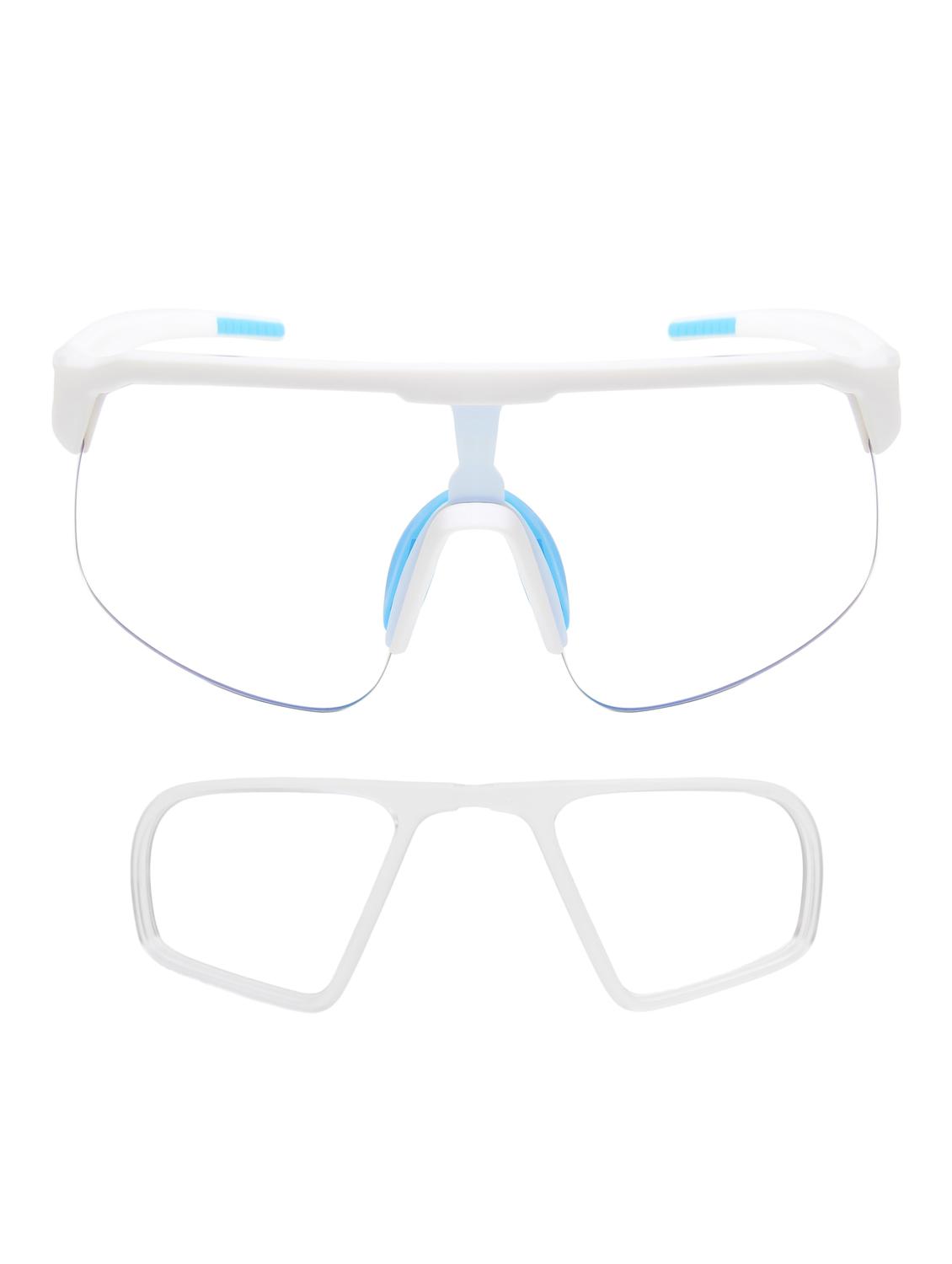 unisex white sports shooting glasses - 21964967 - Standard Image - 4