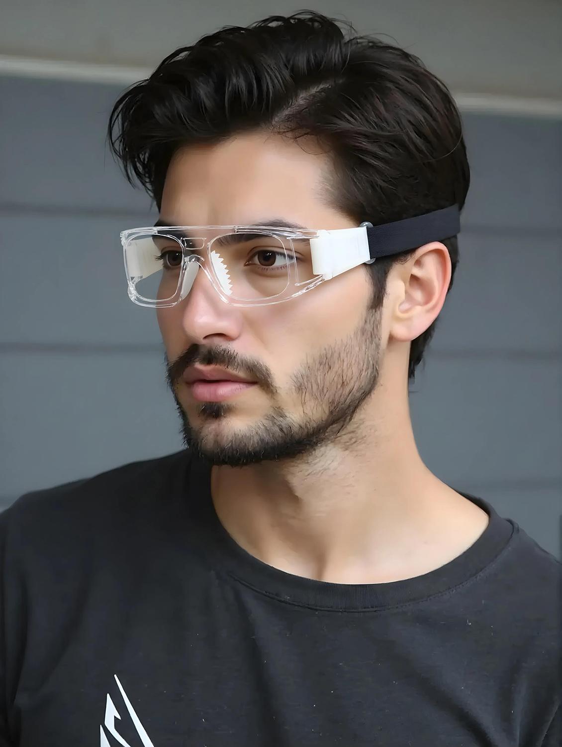 unisex transparent  wrap around sports sunglasses  - 21964968 -  Standard Image - 1