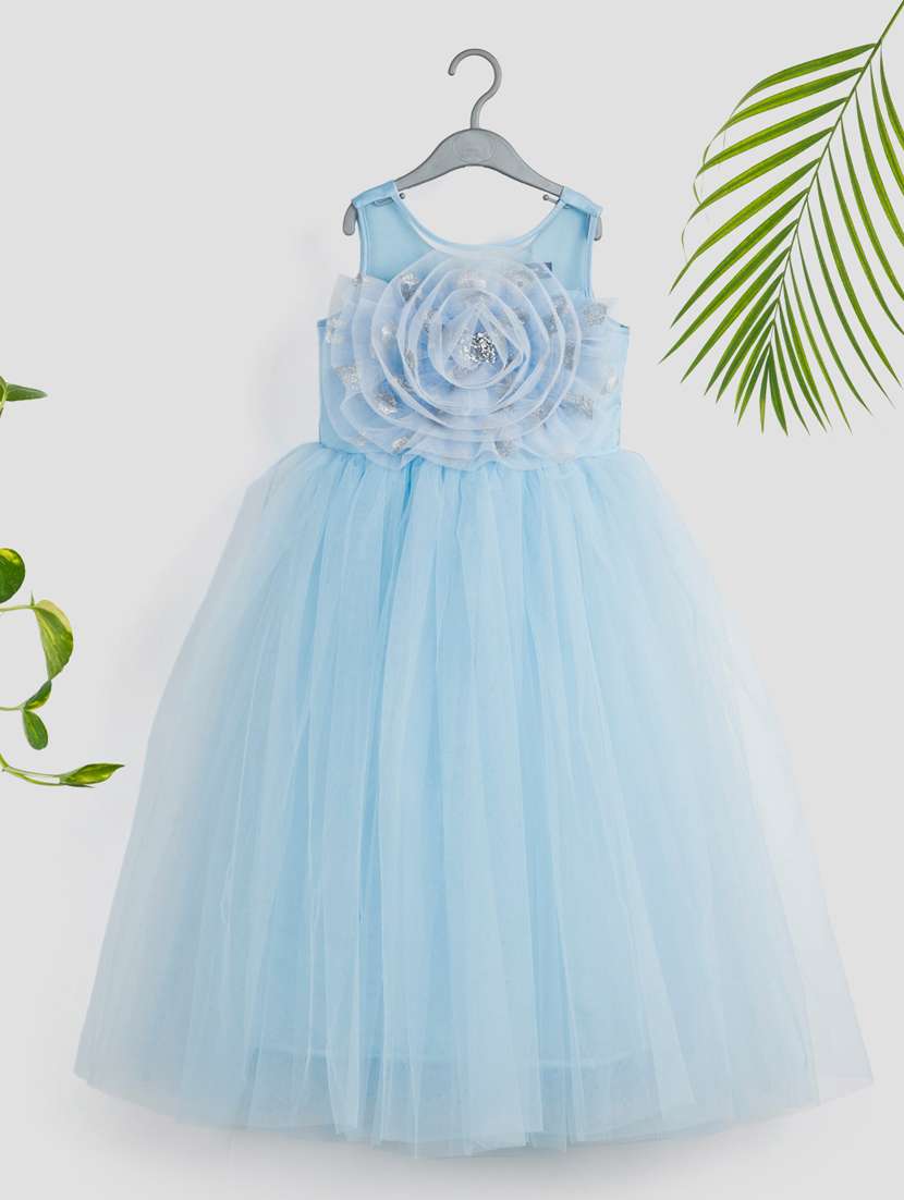 girls embellished sleeveless party gown