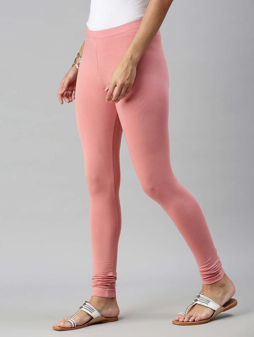 women solid mid rise full length legging - 21965033 -  Standard Image - 1