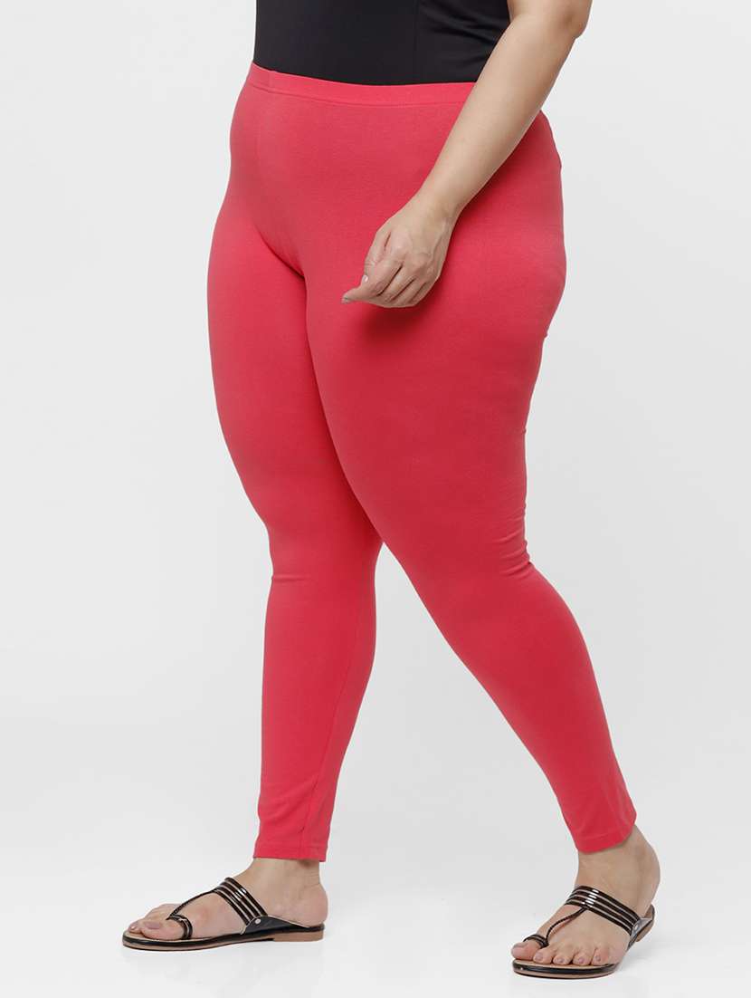 women solid mid rise ankle length legging - 21965037 -  Standard Image - 1