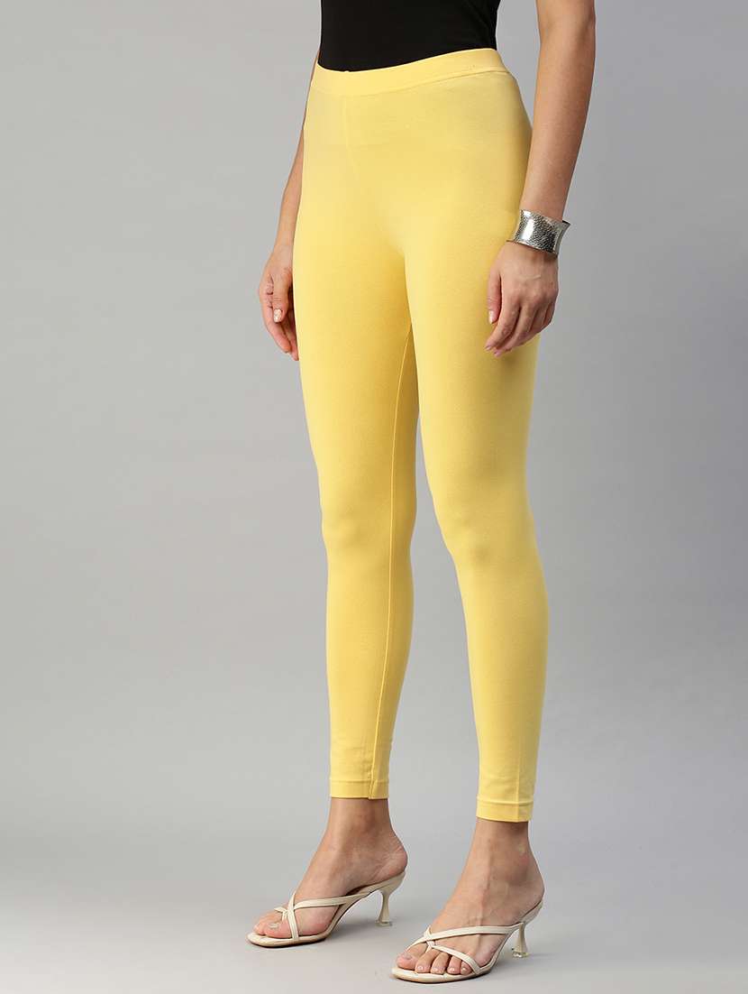women solid mid rise ankle length legging - 21965047 -  Standard Image - 1
