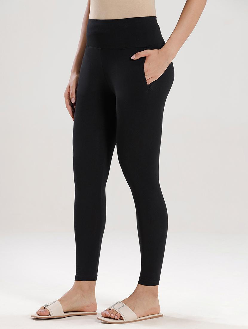 women solid mid rise ankle length legging - 21965051 -  Standard Image - 1