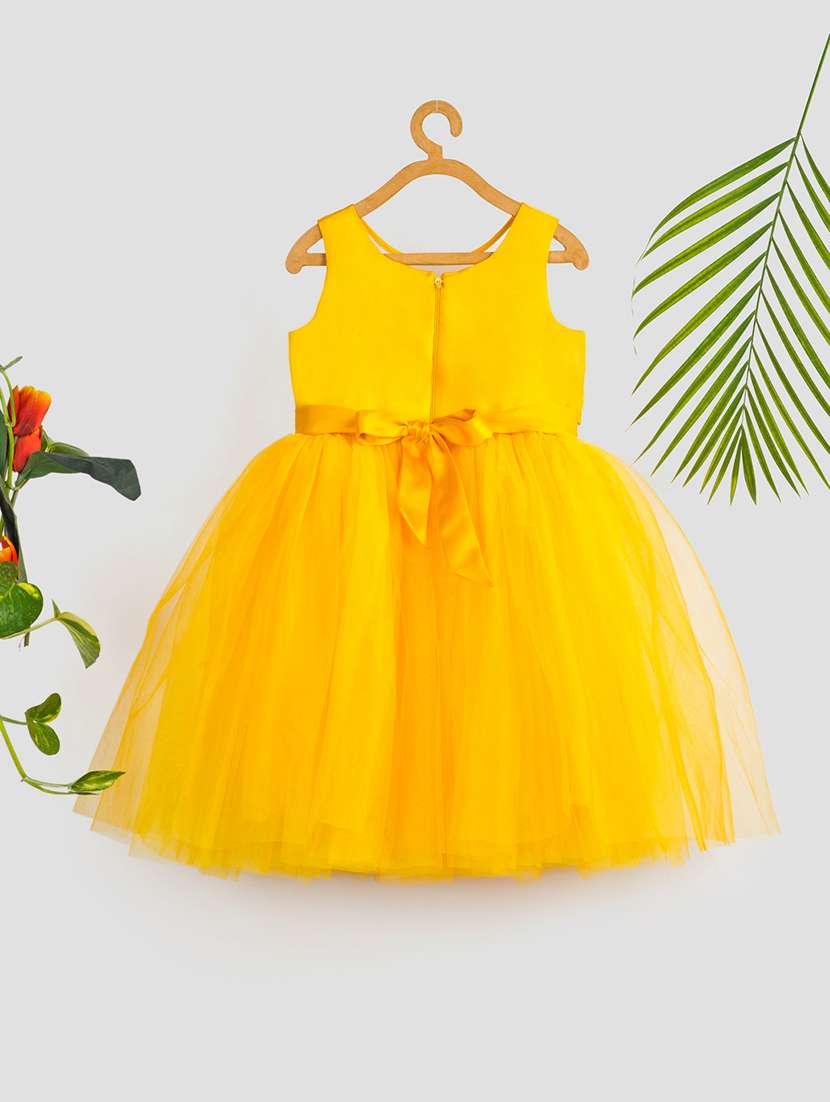 girls embellished sleeveless flared frock - 21965062 -  Standard Image - 1