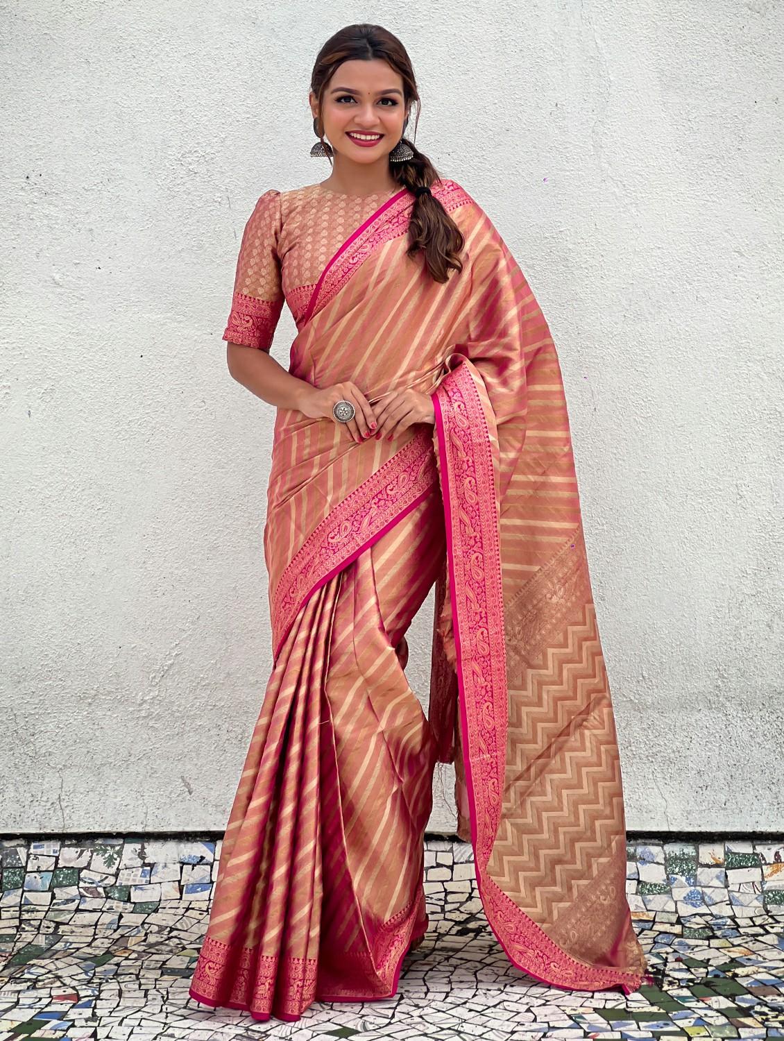 women self design banarasi saree with blouse - 21965074 - Standard Image - 1