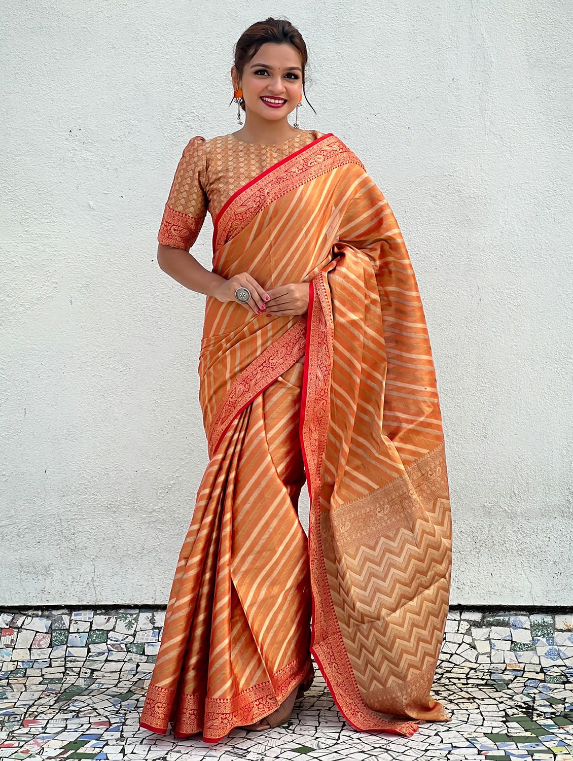 women self design banarasi saree with blouse - 21965075 - Standard Image - 1