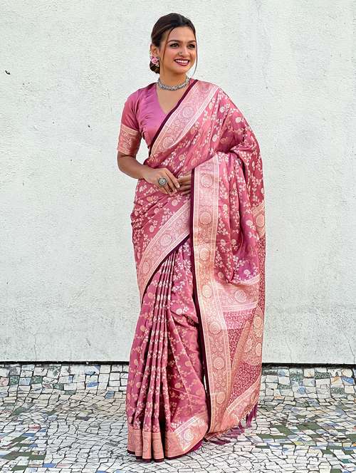 women self design banarasi saree with blouse - 21965103 -  Standard Image - 0