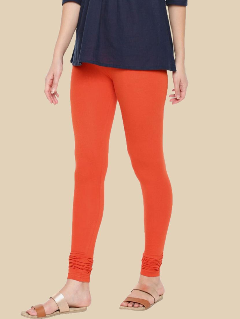 women solid mid rise full length legging - 21965128 - Standard Image - 1