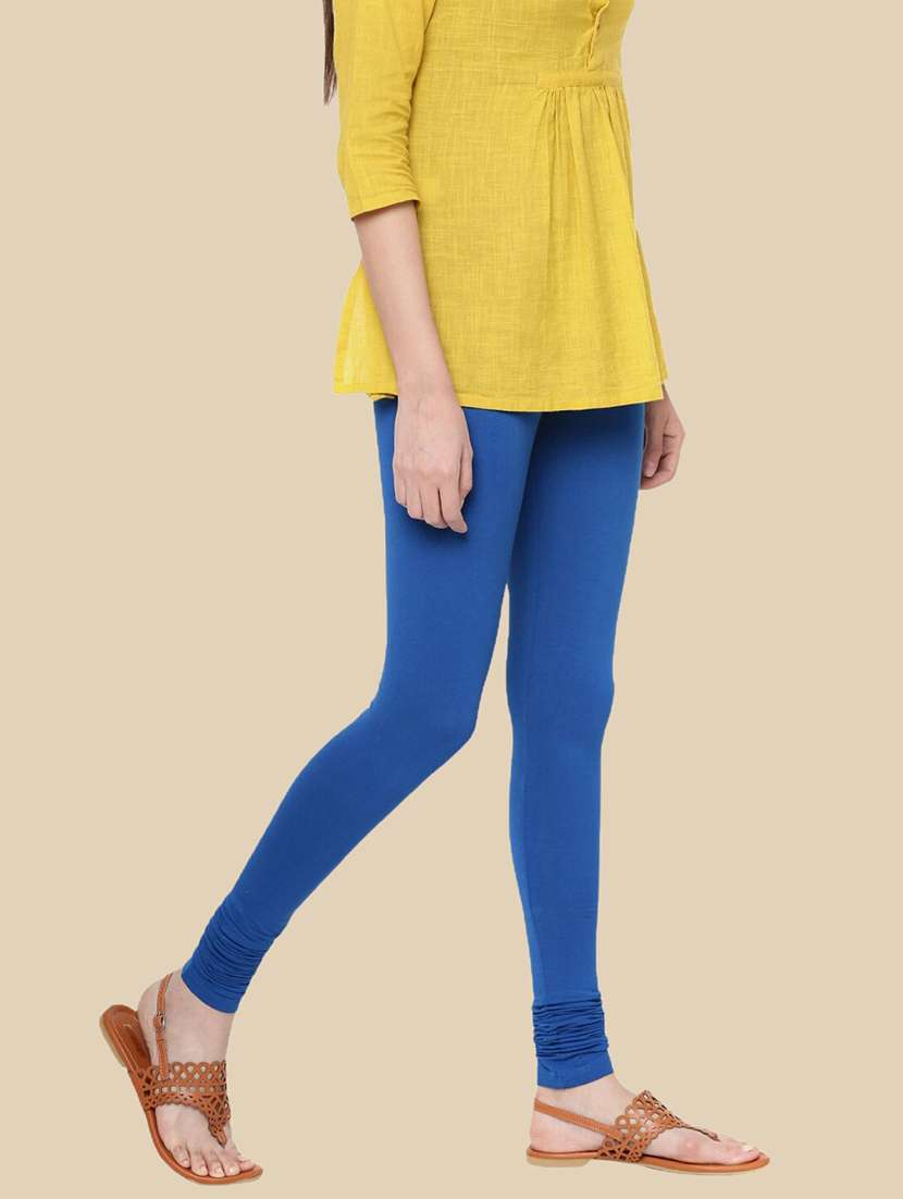 women solid mid rise full length legging - 21965130 -  Standard Image - 1