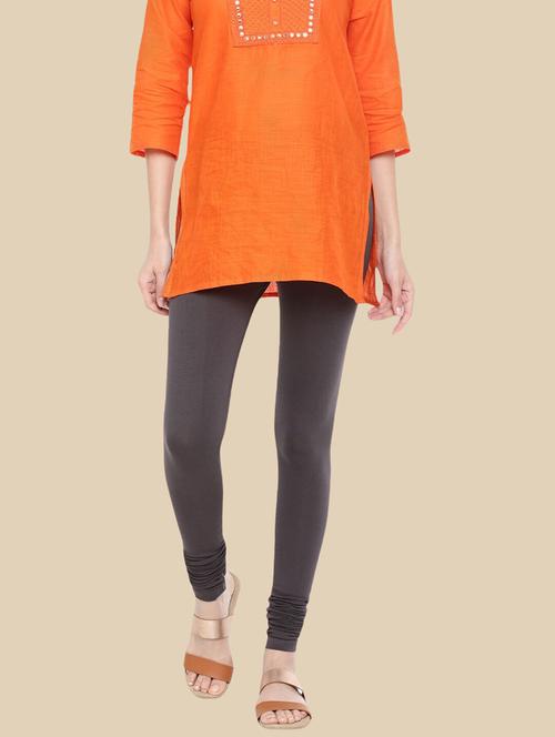 women solid mid rise full length legging - 21965131 -  Standard Image - 0