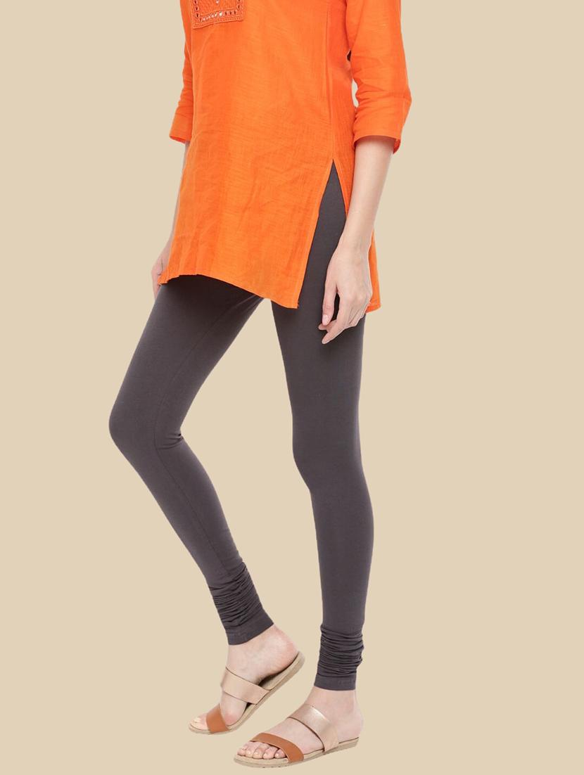 women solid mid rise full length legging - 21965131 -  Standard Image - 1