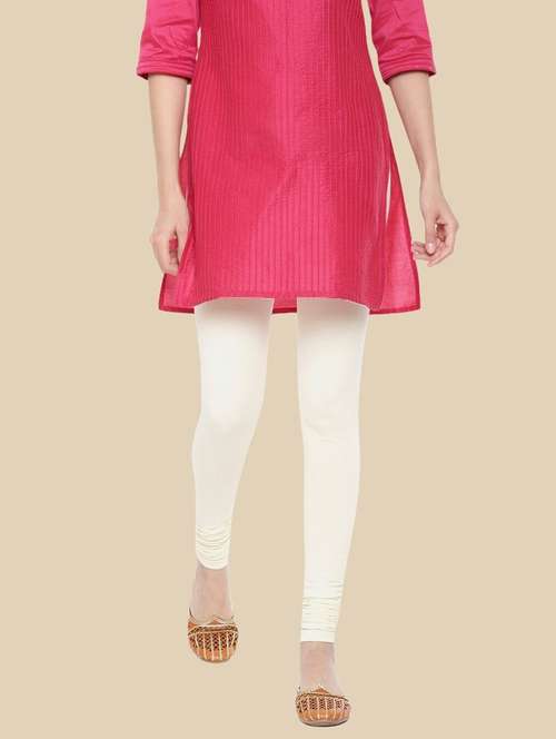 women solid mid rise full length legging - 21965135 - Standard Image - 0