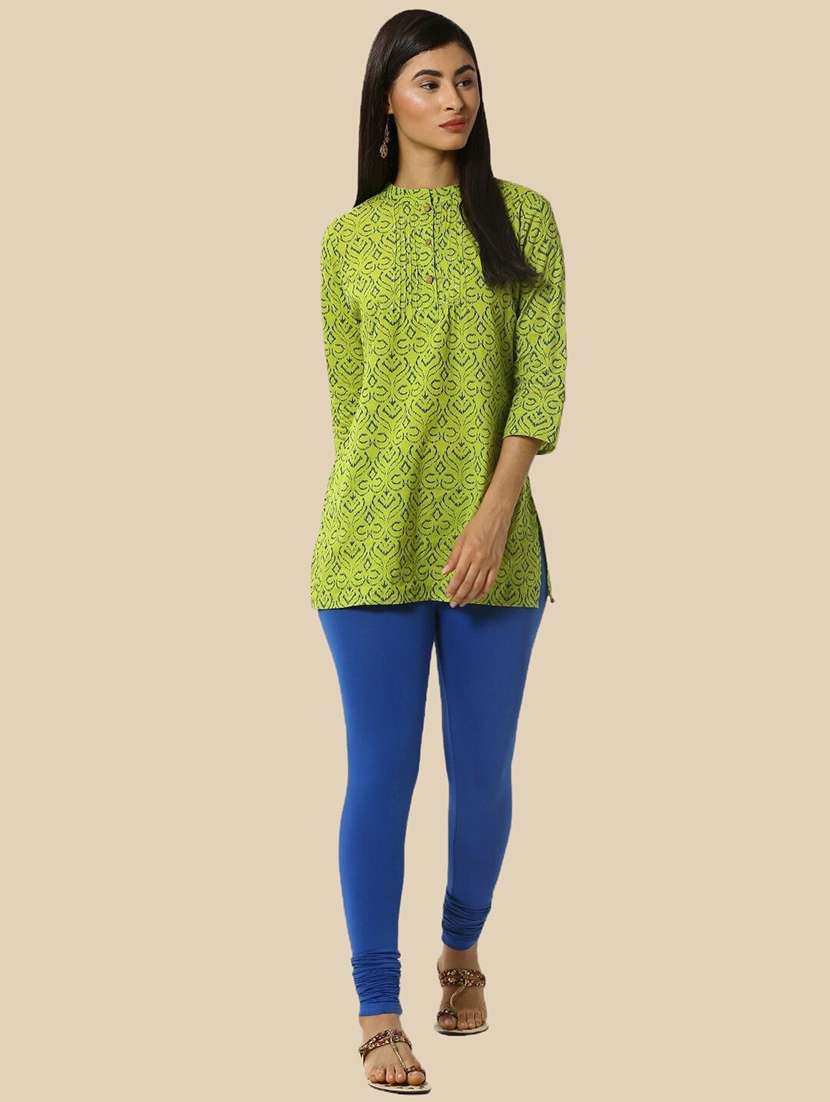 women solid mid rise ankle length legging - 21965139 - Standard Image - 4