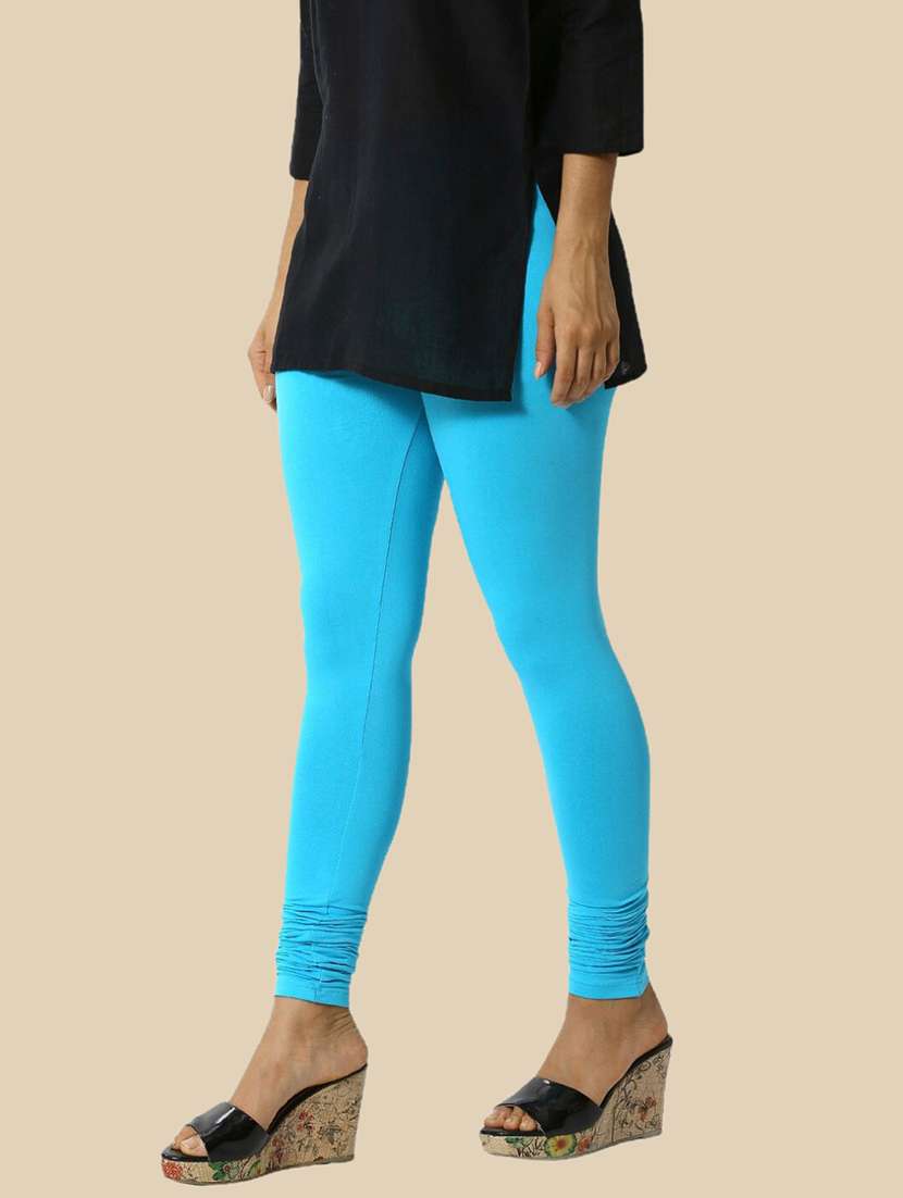 women solid mid rise full length legging - 21965147 -  Standard Image - 1