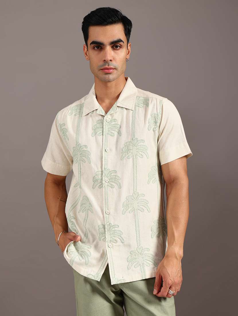 men solid with work short sleeve regular fit casual shirt - 21965224 -  Standard Image - 1