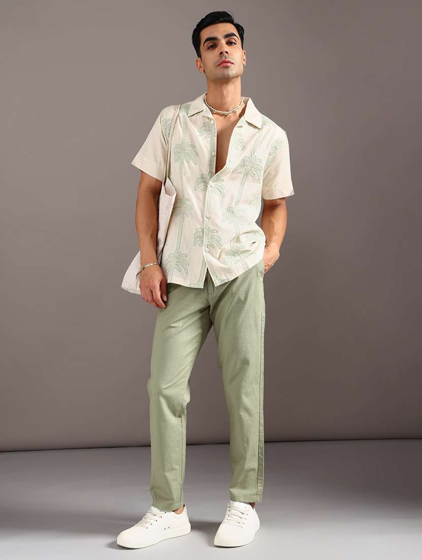 men solid with work short sleeve regular fit casual shirt - 21965224 -  Standard Image - 4