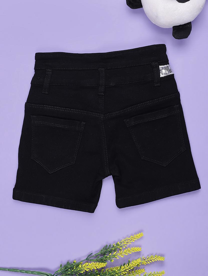 kids solid mid rise regular fit shorts  - 21965227 -  Standard Image - 1