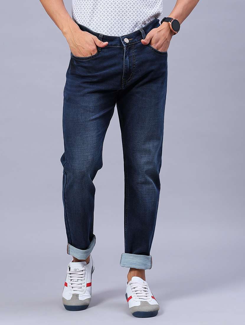 men washed mid rise full length jeans - 21965230 -  Standard Image - 1
