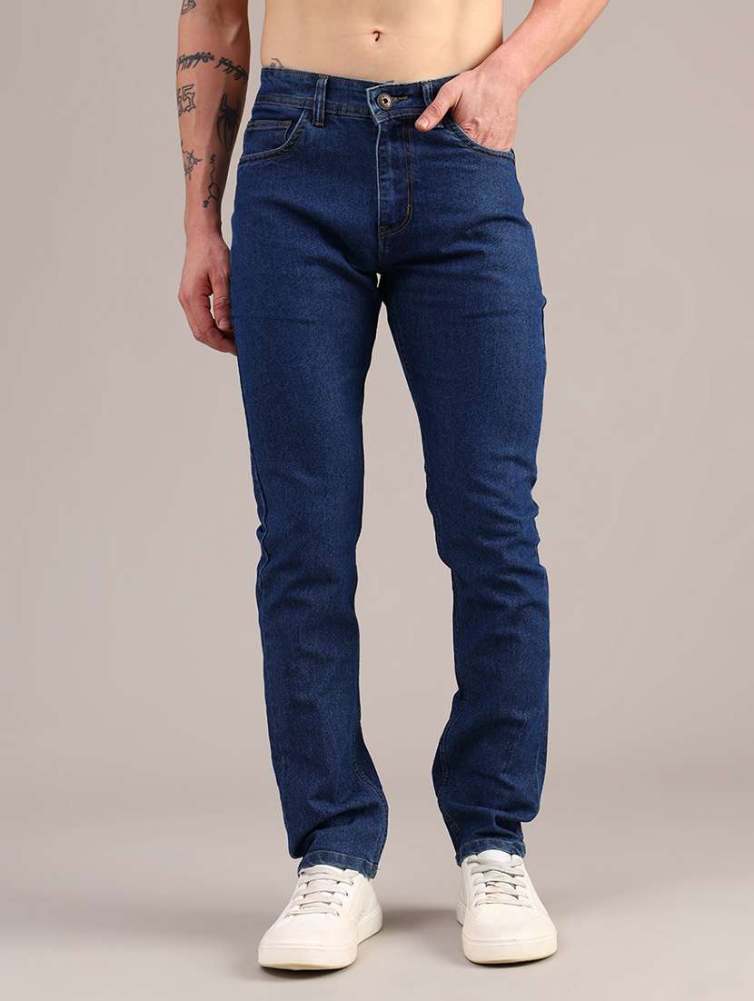 men solid mid rise slim fit jean - 21965264 -  Standard Image - 1