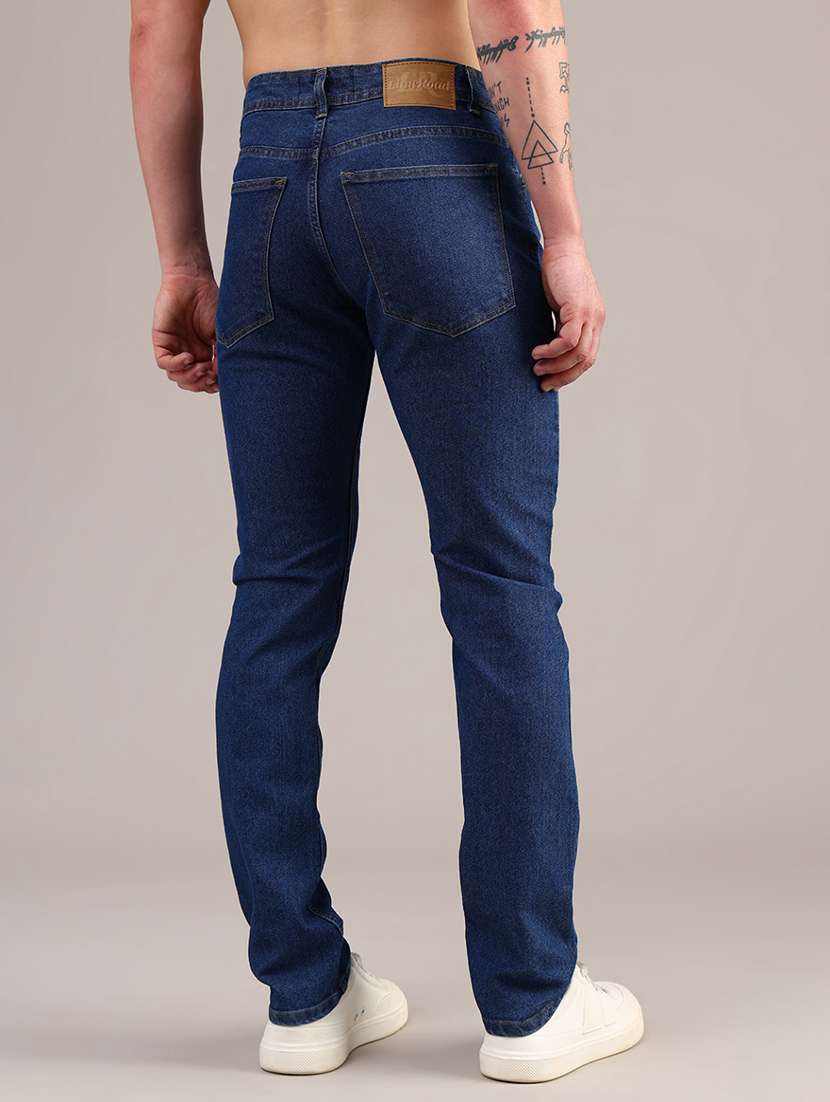 men solid mid rise slim fit jean - 21965264 -  Standard Image - 4