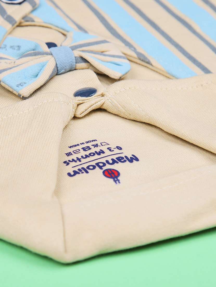 boys striped t-shirt & shorts twin set  - 21965290 -  Standard Image - 4