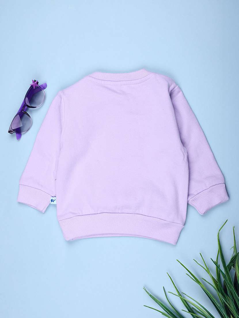 girls solid with work long sleeve sweatshirt - 21965382 -  Standard Image - 1