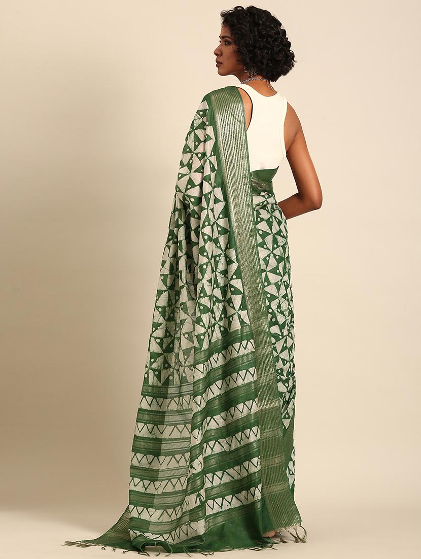 women printed casual wear saree with blouse - 21965668 - Standard Image - 1