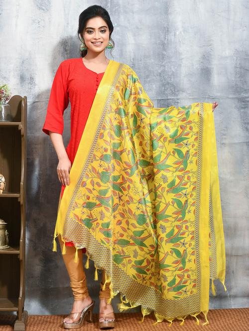 women kantha printed dupatta - 21965842 - Standard Image - 0