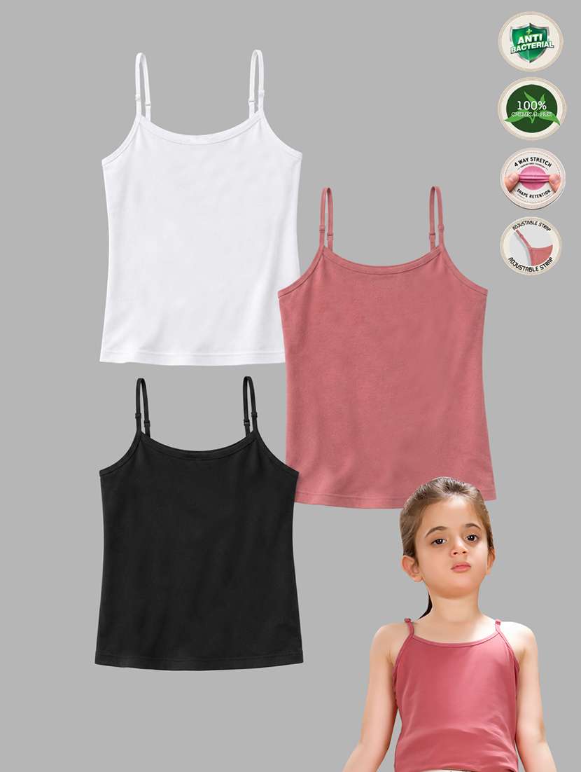 girls pack of 3 solid innerwear slip - 21965860 -  Standard Image - 4