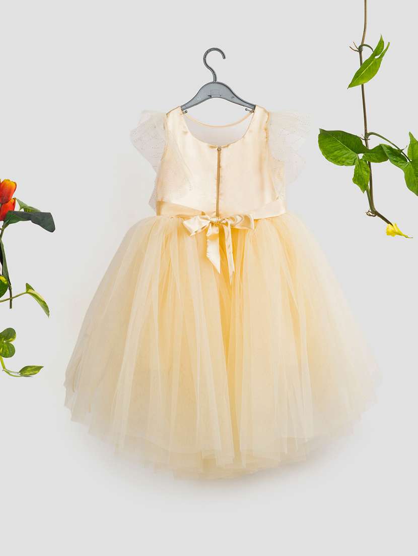 girls embellished flared sleeve high low dress - 21965864 -  Standard Image - 1