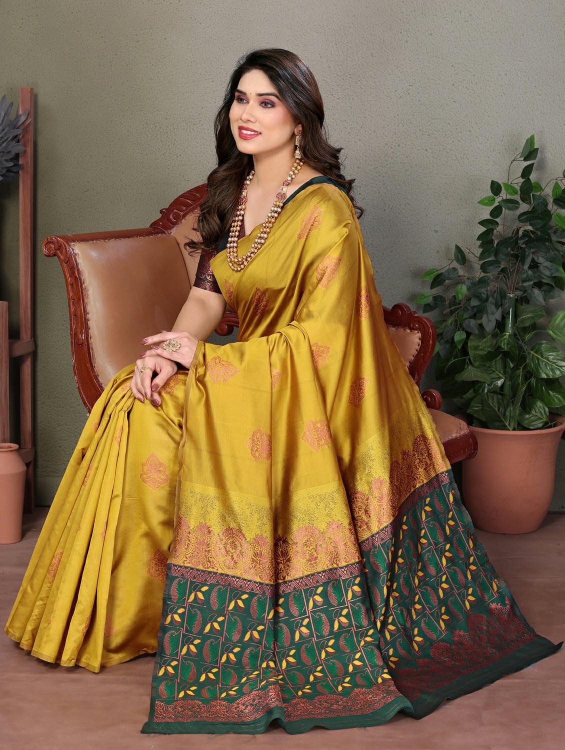 women self design banarasi saree with blouse - 21965868 -  Standard Image - 1