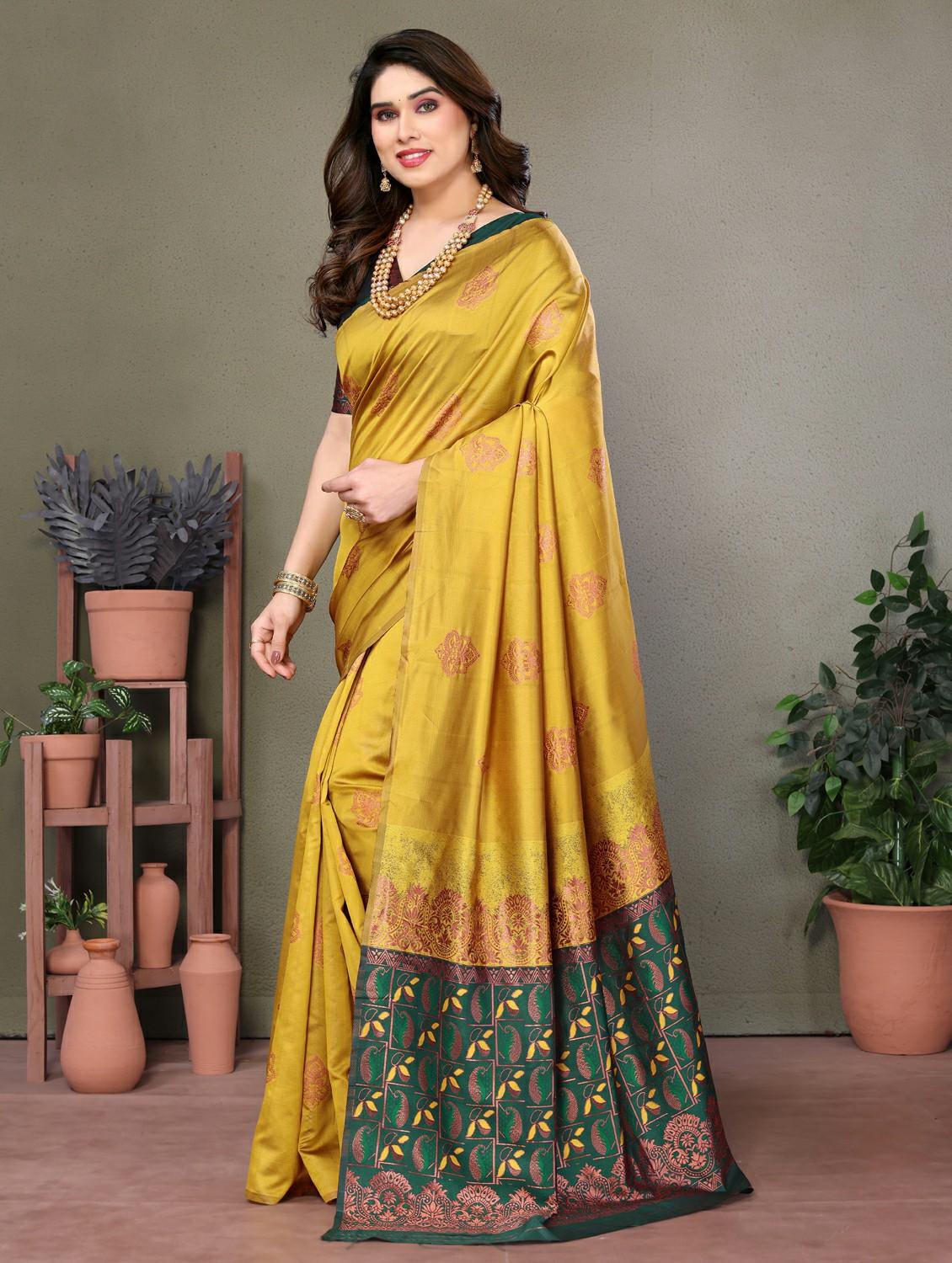 women self design banarasi saree with blouse - 21965868 - Standard Image - 4