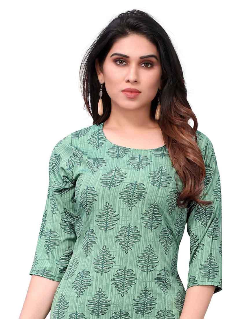 women printed three quarter sleeve straight kurta - 21965910 - Standard Image - 4