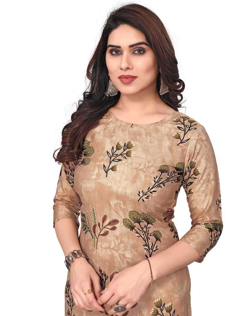 women printed three quarter sleeve straight kurta - 21965914 -  Standard Image - 4