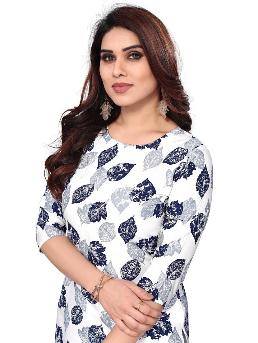 women printed three quarter sleeve straight kurta - 21965938 - Standard Image - 4