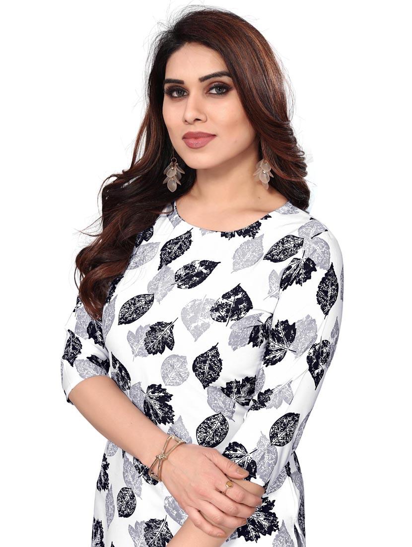 women printed three quarter sleeve straight kurta - 21965958 - Standard Image - 4