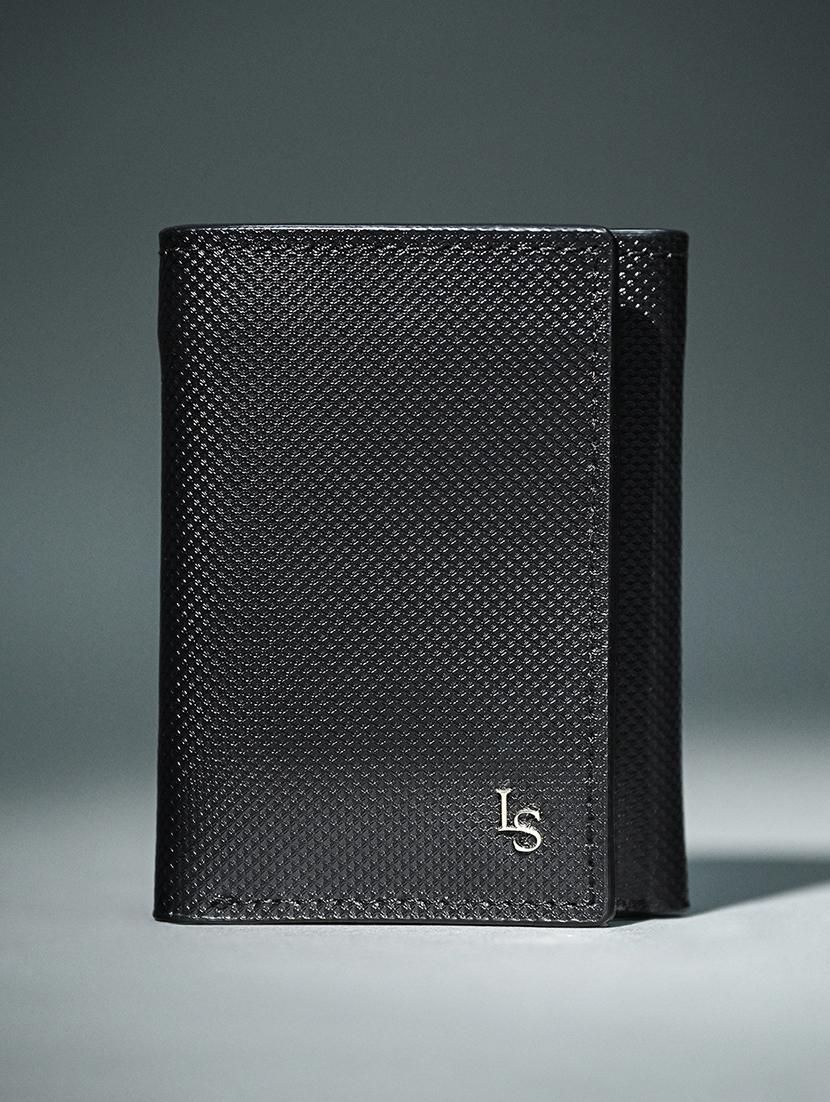 men black textured leather wallet - 21966117 - Standard Image - 1