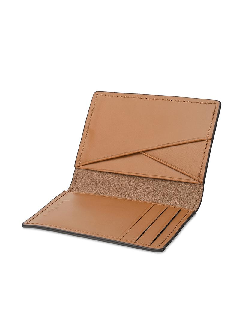 men brown solid leather wallet - 21966121 - Standard Image - 4