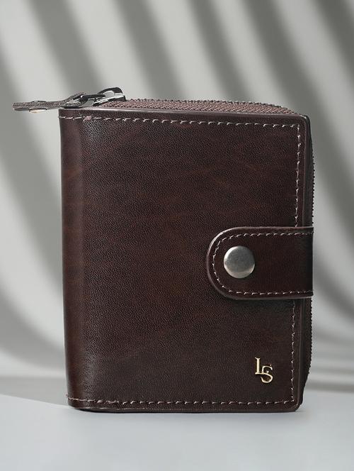 men's bifold leather wallet brown - 21966127 - Standard Image - 0