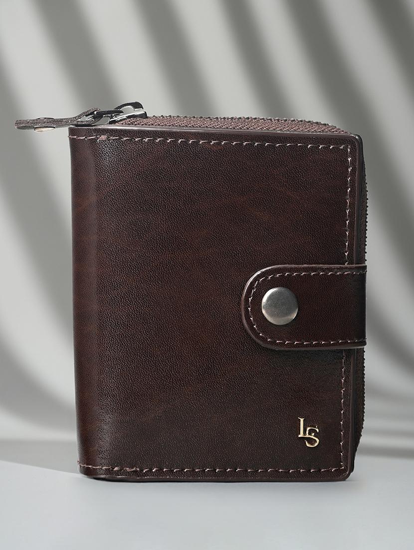 men's bifold leather wallet brown - 21966127 - Zoom Image - 0