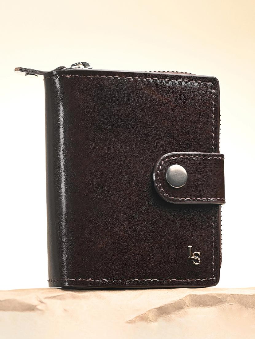 men's bifold leather wallet brown - 21966127 - Standard Image - 1