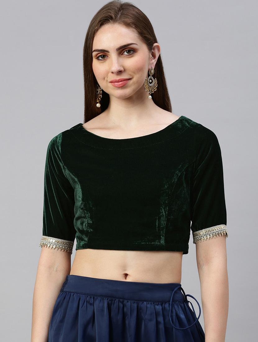 women solid short sleeve stitched blouse - 21966138 -  Standard Image - 1