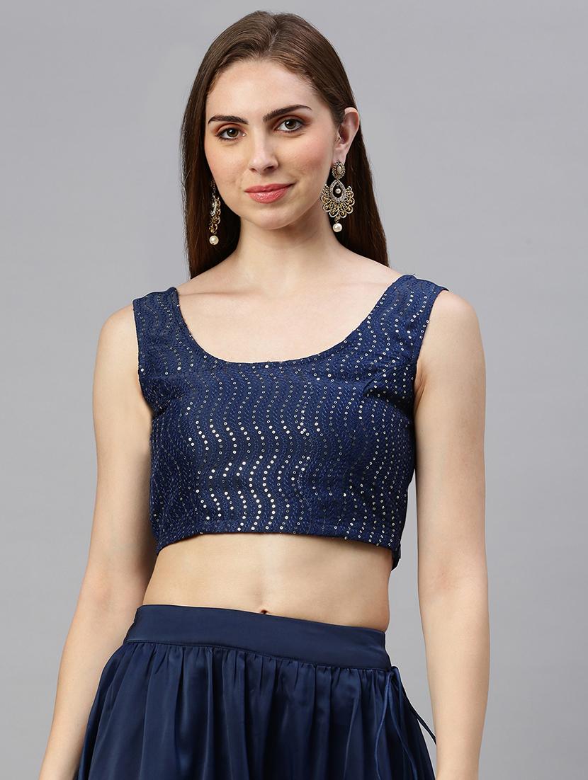 women solid with work sleeveless stitched blouse - 21966141 -  Standard Image - 1