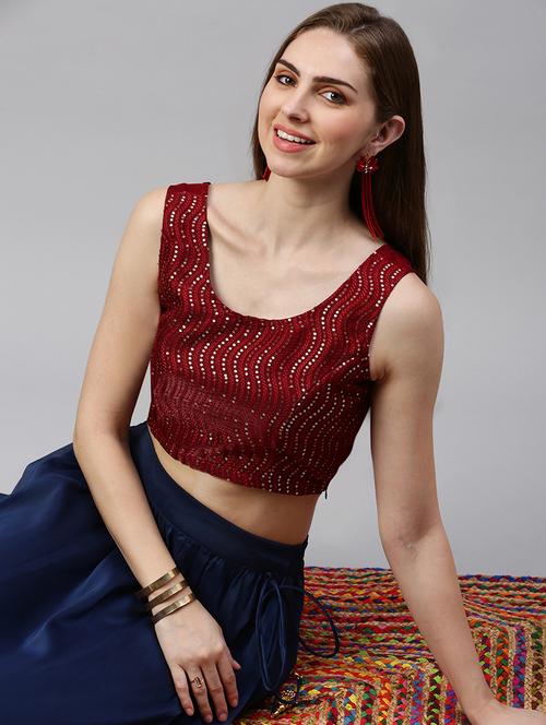 women solid with work sleeveless stitched blouse - 21966142 -  Standard Image - 0