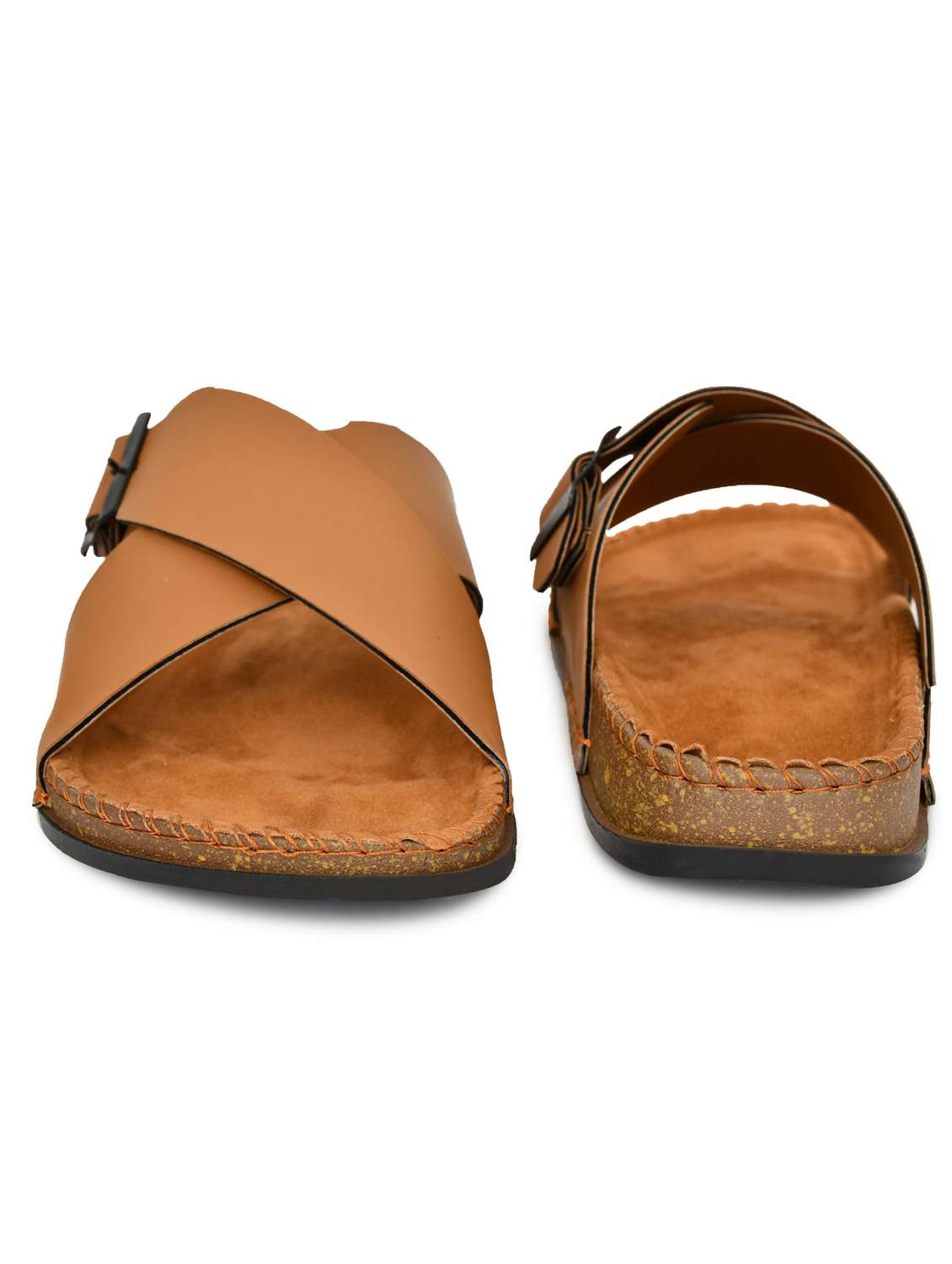 men solid slip on sandal - 21966214 -  Standard Image - 4