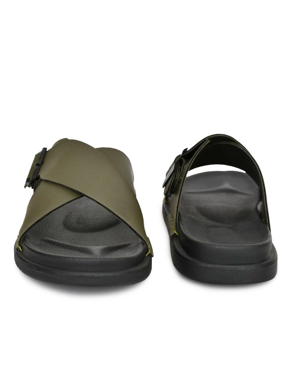 men solid slip on sandal - 21966218 - Standard Image - 4