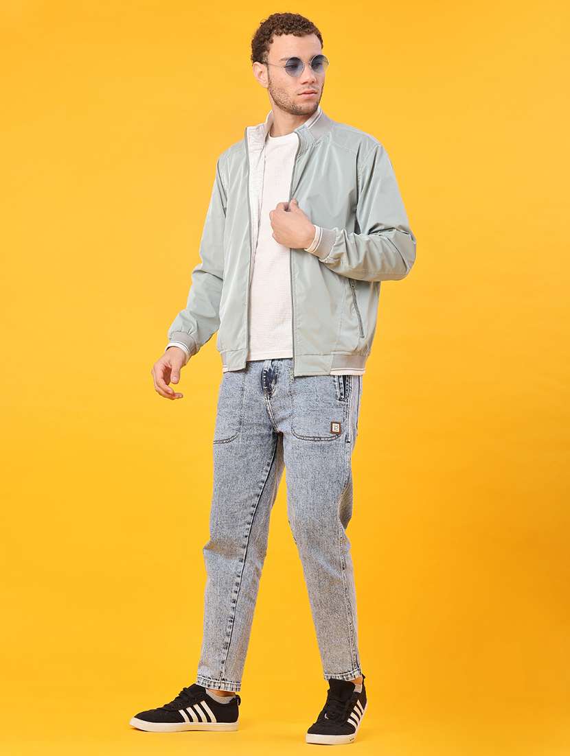 men solid long sleeve reversible bomber jacket - 21966261 -  Standard Image - 4