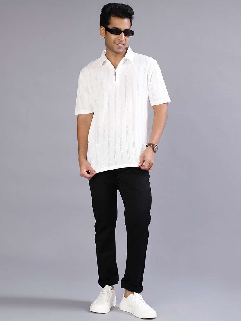 men plain mid rise full length jeans - 21966366 - Standard Image - 4