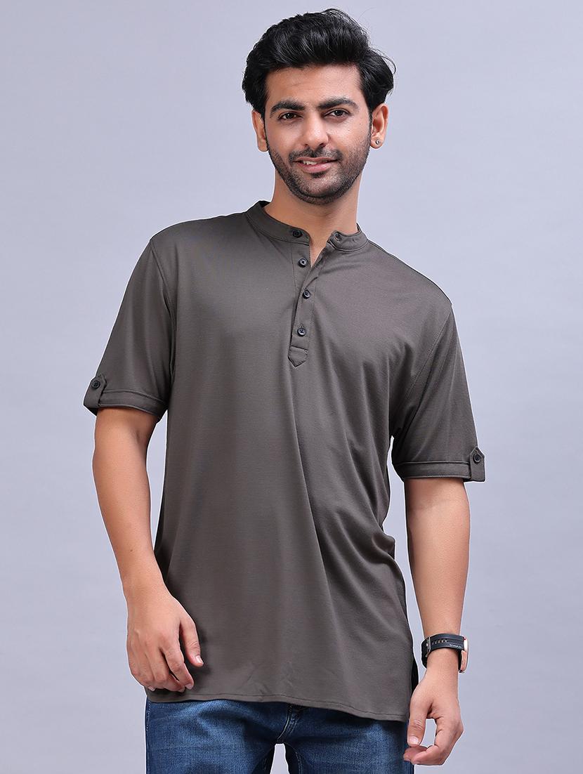men solid short sleeve regular fit t-shirt - 21966379 -  Standard Image - 1