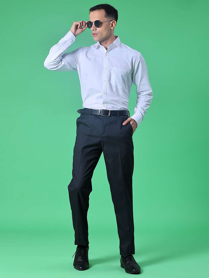 men solid long sleeve regular fit formal shirt - 21966407 -  Standard Image - 4